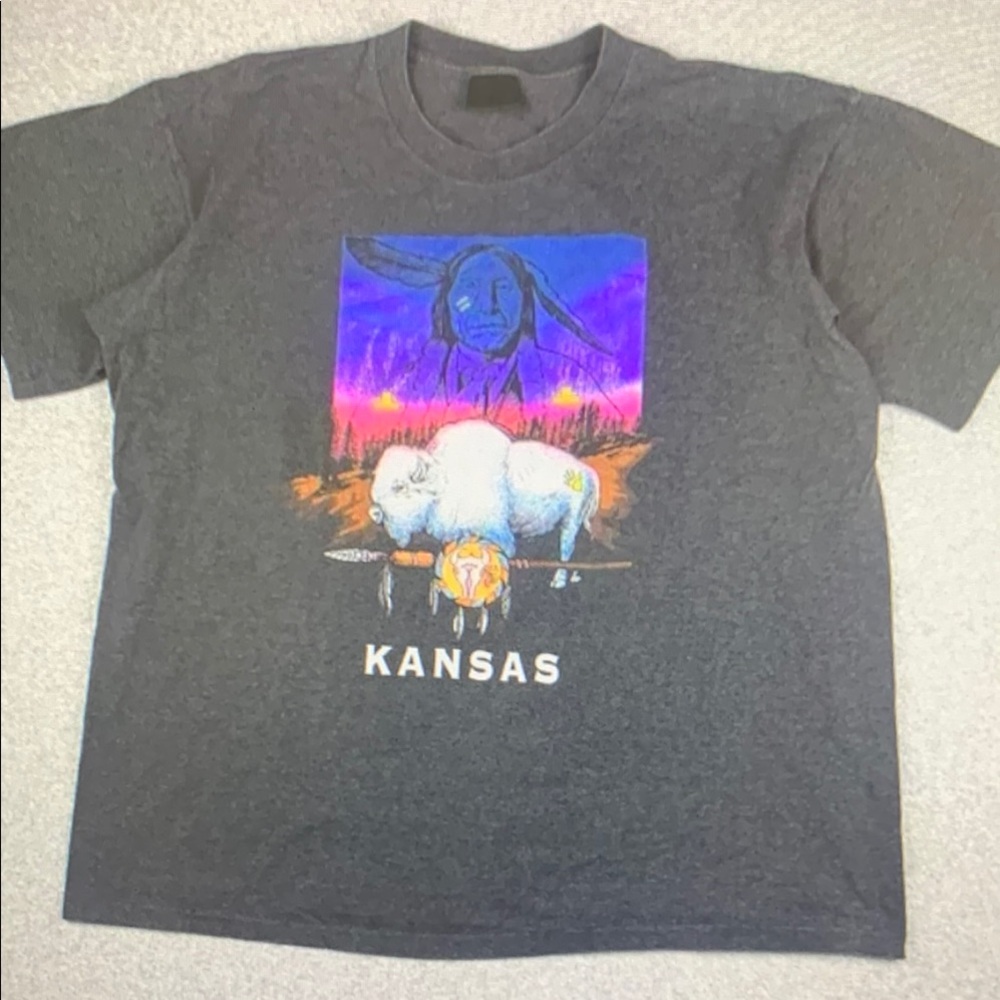 Canyon River Blues Gray Kansas Graphic Tee